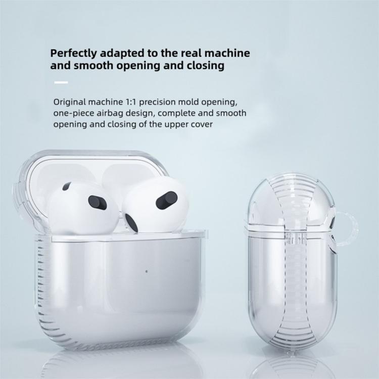Cover protettiva per auricolari in cartone ondulato antiurto con imbottitura ad aria, For Airpods 3