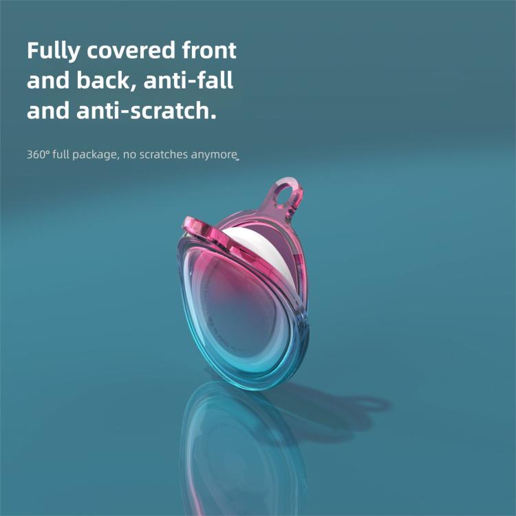 Cover protettiva antiurto in TPU per portachiavi con copertura completa, For AirTag 2nd Gen / AirTag 1st Gen
