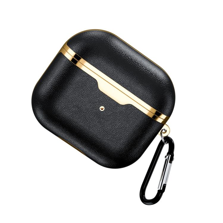 Custodia protettiva antiurto in similpelle galvanizzata, For Airpods 3