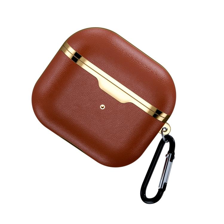 Custodia protettiva antiurto in similpelle galvanizzata, For Airpods 3