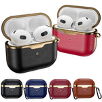 Custodia protettiva antiurto in similpelle galvanizzata, For Airpods 3