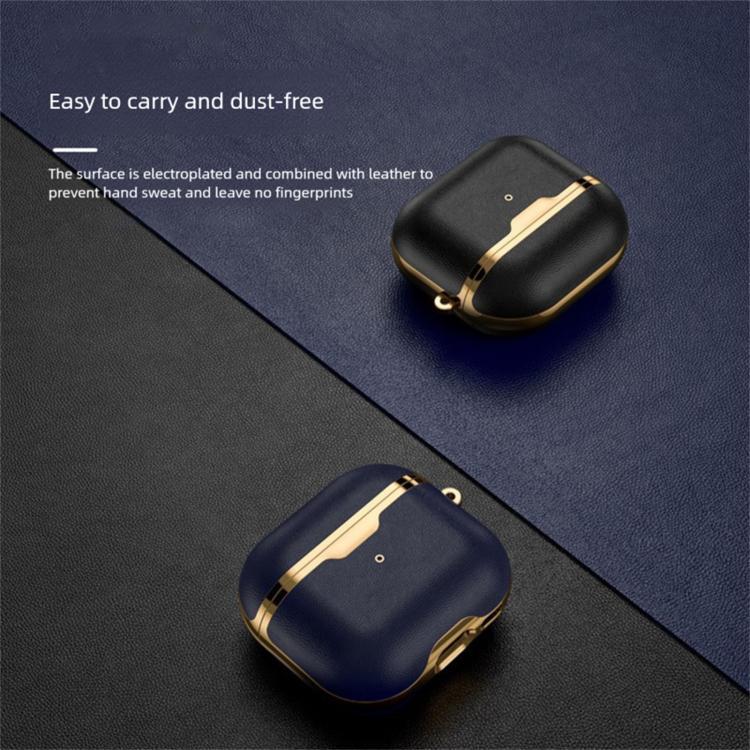Custodia protettiva antiurto in similpelle galvanizzata, For Airpods 3