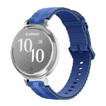 Cinturino per orologio in silicone con motivo a linee, For Garmin Lily 2