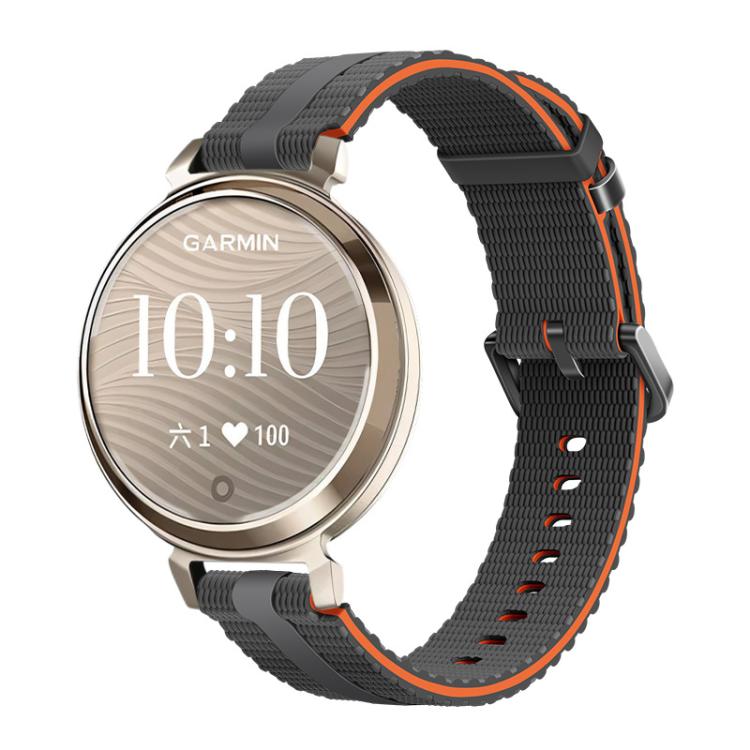 Cinturino per orologio in silicone con motivo a linee, For Garmin Lily 2