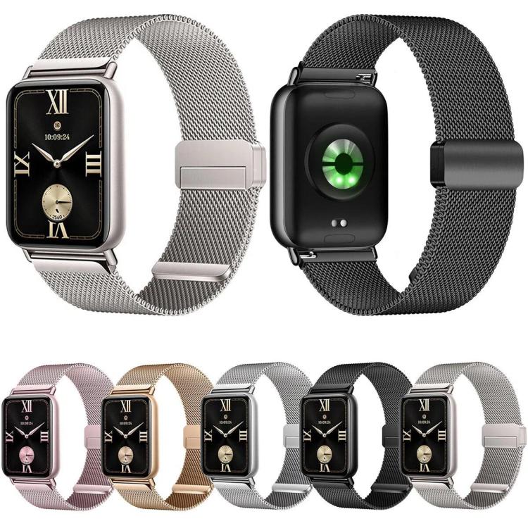 Cinturino per orologio in acciaio inossidabile con fibbia magnetica milanese., For Xiaomi Band 10 Pro / Redmi Watch 6 / Watch 5