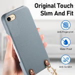 Custodia per telefono in PU con retro in pelle, fibbia in metallo e tracolla, texture litchi, con fibbia in metallo e texture a litchi., For iPhone 17e / 16e, For iPhone 17 Pro Max, For iPhone 17 Pro
