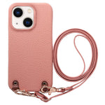 Custodia per telefono in PU con retro in pelle, fibbia in metallo e tracolla, texture litchi, con fibbia in metallo e texture a litchi., For iPhone 14 Plus, For iPhone 14, For iPhone 14 Pro