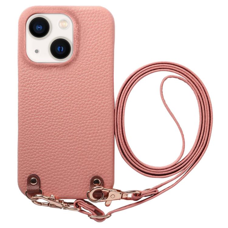 Custodia per telefono in PU con retro in pelle, fibbia in metallo e tracolla, texture litchi, con fibbia in metallo e texture a litchi., For iPhone 14 Plus, For iPhone 14, For iPhone 14 Pro