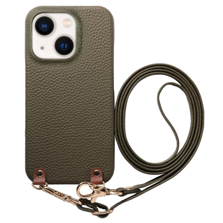 Custodia per telefono in PU con retro in pelle, fibbia in metallo e tracolla, texture litchi, con fibbia in metallo e texture a litchi., For iPhone 14 Plus, For iPhone 14, For iPhone 14 Pro