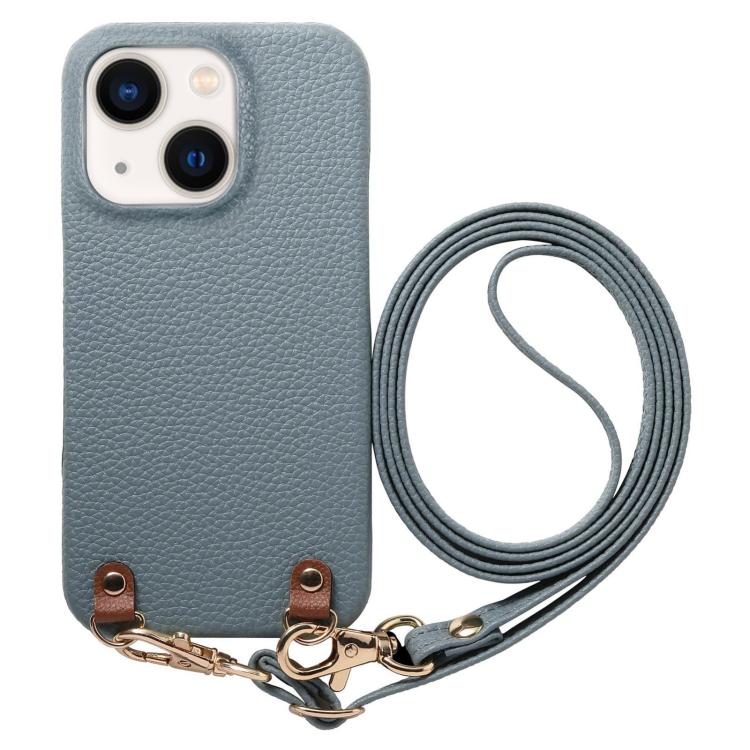 Custodia per telefono in PU con retro in pelle, fibbia in metallo e tracolla, texture litchi, con fibbia in metallo e texture a litchi., For iPhone 14 Plus, For iPhone 14, For iPhone 14 Pro