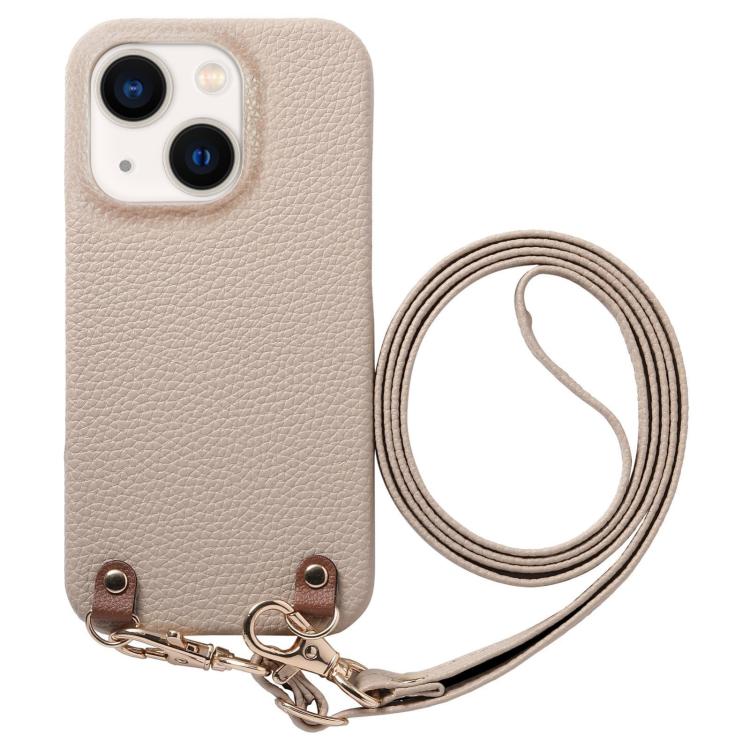 Custodia per telefono in PU con retro in pelle, fibbia in metallo e tracolla, texture litchi, con fibbia in metallo e texture a litchi., For iPhone 14 Plus, For iPhone 14, For iPhone 14 Pro