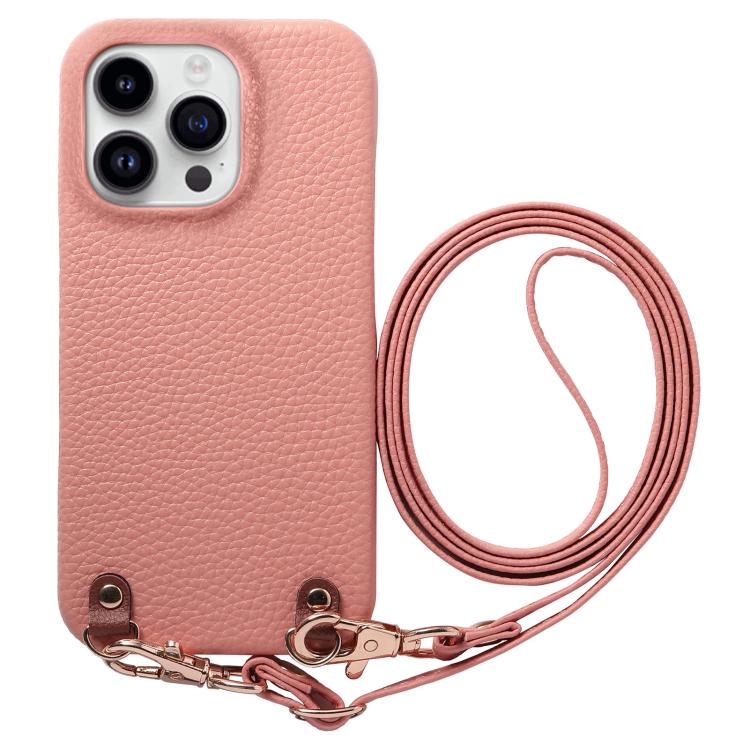 Custodia per telefono in PU con retro in pelle, fibbia in metallo e tracolla, texture litchi, con fibbia in metallo e texture a litchi., For iPhone 14 Pro Max, For iPhone 13 Pro Max, For iPhone 13 Pro
