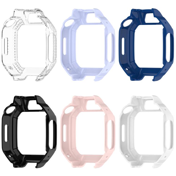 Custodia protettiva per orologio in policarbonato cavo con mezza copertura e fila singola di diamanti., For Huawei Watch Kids X1 / X1 Pro