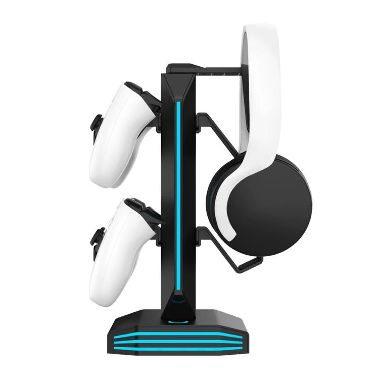 8006 porte di ricarica USB, supporto per controller di gioco RGB ruotabile a 360 gradi, supporto per cuffie