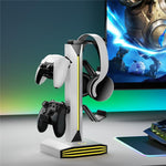 8006 porte di ricarica USB, supporto per controller di gioco RGB ruotabile a 360 gradi, supporto per cuffie