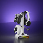 8006 porte di ricarica USB, supporto per controller di gioco RGB ruotabile a 360 gradi, supporto per cuffie