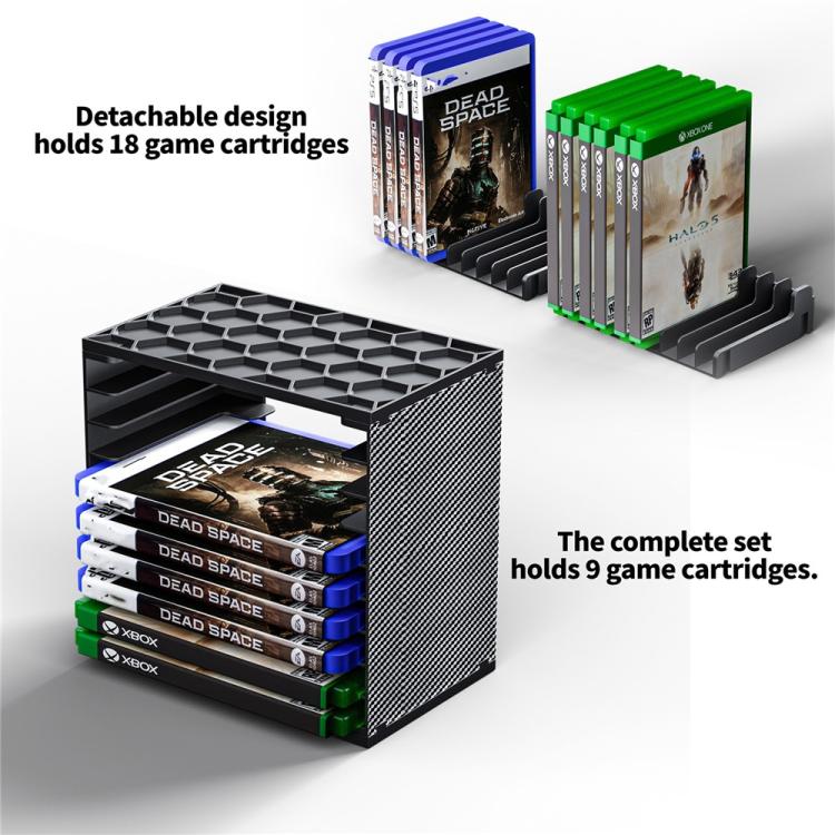 Per Nintendo Switch / PS5 / PS4 / Xbox, 2 torri modulari fai-da-te per riporre i dischi di gioco.