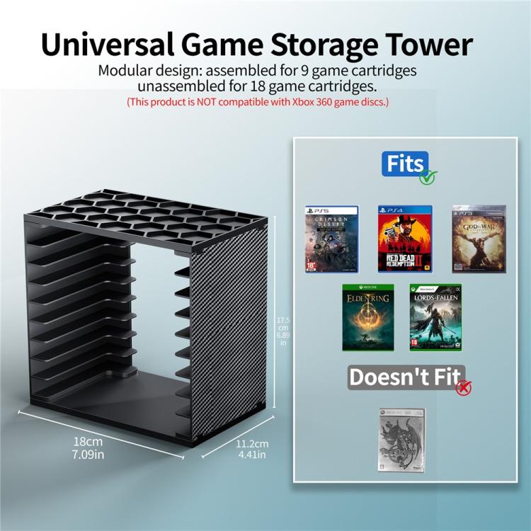 Per Nintendo Switch / PS5 / PS4 / Xbox, 2 torri modulari fai-da-te per riporre i dischi di gioco.