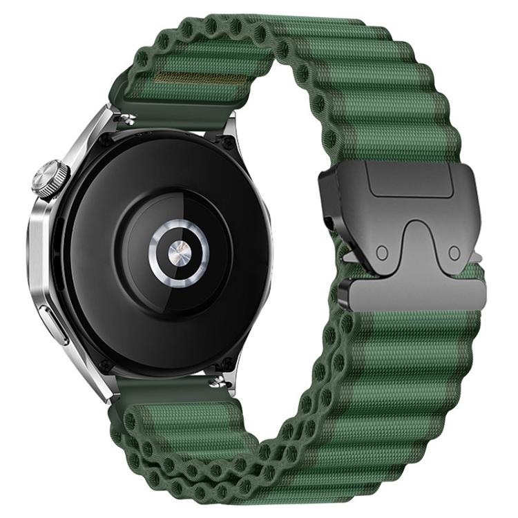 Cinturino per orologio in nylon a coste larghe con fibbia da paracadute, ideale per fuoristrada., 22mm, 20mm, 18mm