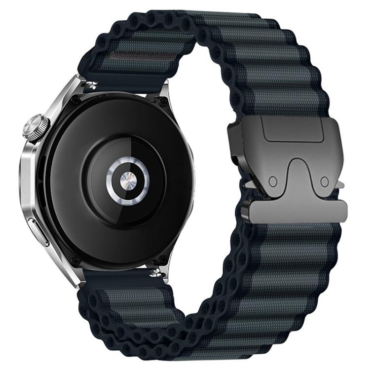 Cinturino per orologio in nylon a coste larghe con fibbia da paracadute, ideale per fuoristrada., 22mm, 20mm, 18mm