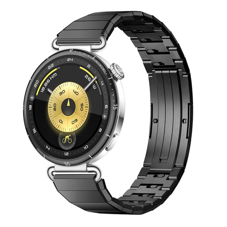 Cinturino per orologio in acciaio inossidabile con chiusura a farfalla a un pulsante e maglie regolabili., 18mm