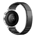 Cinturino per orologio in acciaio inossidabile con chiusura a farfalla a un pulsante e maglie regolabili., 18mm