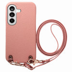 Custodia per telefono in PU con retro in pelle, fibbia in metallo e tracolla, texture litchi, con fibbia in metallo e texture a litchi., For Galaxy S25 5G, For Galaxy S25+ 5G, For Galaxy S25 Ultra 5G