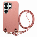 Custodia per telefono in PU con retro in pelle, fibbia in metallo e tracolla, texture litchi, con fibbia in metallo e texture a litchi., For Galaxy S26+ 5G, For Galaxy S26 Ultra 5G, For Galaxy S26 5G
