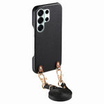 Custodia per telefono in PU con retro in pelle, fibbia in metallo e tracolla, texture litchi, con fibbia in metallo e texture a litchi., For Galaxy S24 Ultra 5G, For Galaxy S24+ 5G, For Galaxy S24 5G