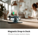 BOBOVR CG2 per occhiali Meta Ray-Ban Wayfarer con Smart AI e stazione di ricarica 3 in 1.