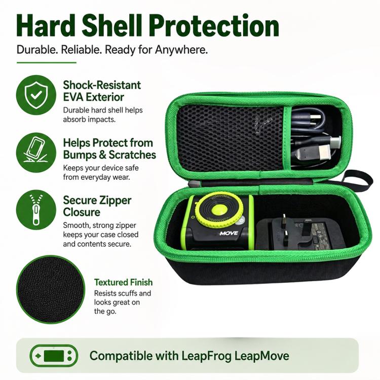 Custodia rigida portatile per il sistema di videogiochi interattivo LeapFrog LeapMove