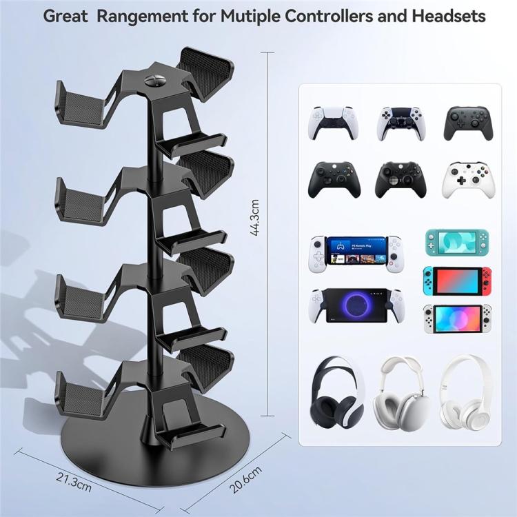 Supporto per controller di gioco girevole a 360 gradi a 4 livelli per Xbox / PS5 / Nintendo Switch