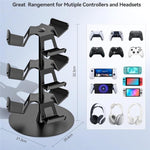 Supporto girevole a 3 livelli a 360 gradi per controller di gioco XBOX / PS5 / Switch, 3-Tier Rotating