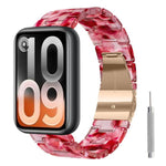 Cinturino per orologio in resina con chiusura a farfalla e tre perline, completo di strumento per la rimozione., For Xiaomi Band 10 Pro / Redmi Watch 6 / 5