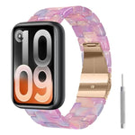 Cinturino per orologio in resina con chiusura a farfalla e tre perline, completo di strumento per la rimozione., For Xiaomi Band 10 Pro / Redmi Watch 6 / 5