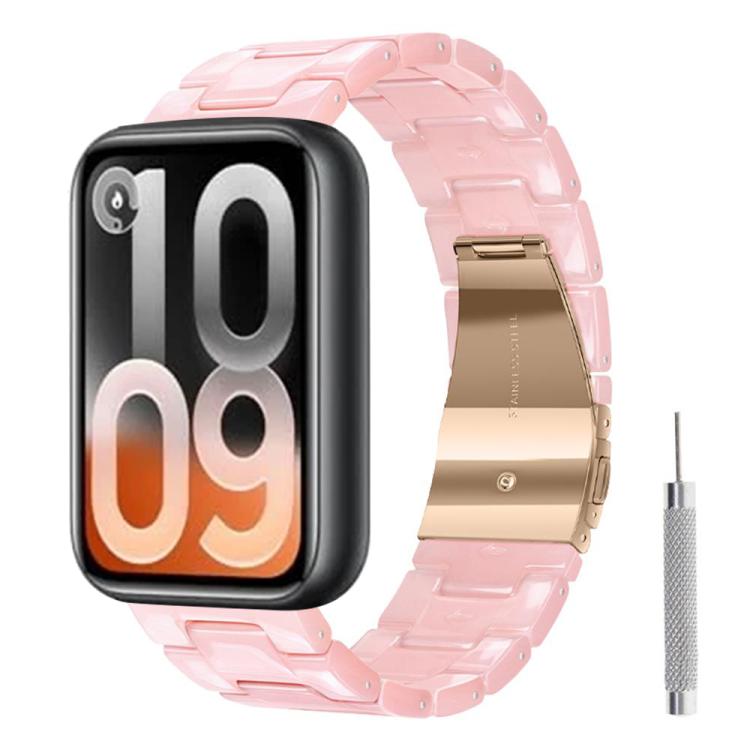 Cinturino per orologio in resina con chiusura a farfalla e tre perline, completo di strumento per la rimozione., For Xiaomi Band 10 Pro / Redmi Watch 6 / 5