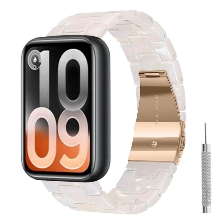 Cinturino per orologio in resina con chiusura a farfalla e tre perline, completo di strumento per la rimozione., For Xiaomi Band 10 Pro / Redmi Watch 6 / 5