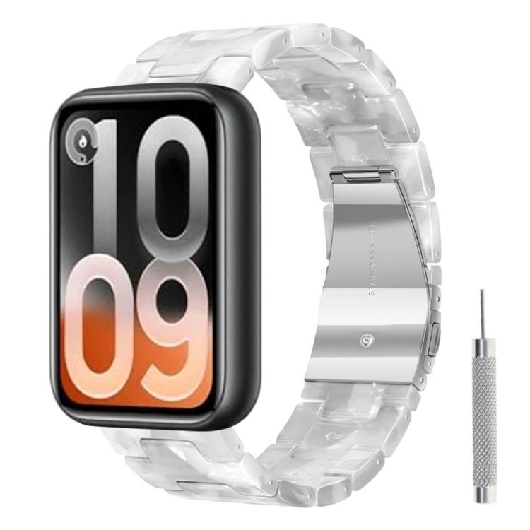 Cinturino per orologio in resina con chiusura a farfalla e tre perline, completo di strumento per la rimozione., For Xiaomi Band 10 Pro / Redmi Watch 6 / 5