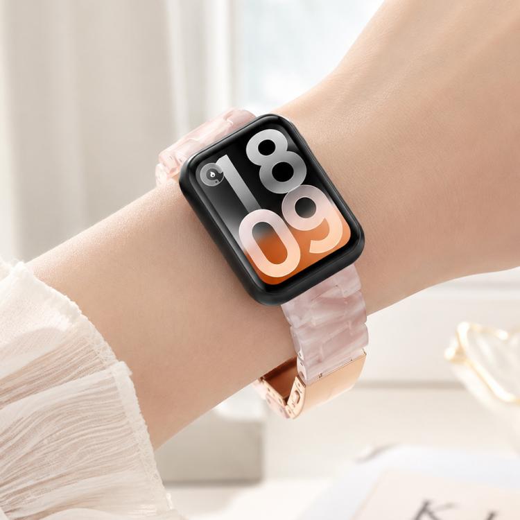 Cinturino per orologio in resina con chiusura a farfalla e tre perline, completo di strumento per la rimozione., For Xiaomi Band 10 Pro / Redmi Watch 6 / 5