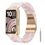 Cinturino per orologio in resina con chiusura a farfalla e tre perline, completo di strumento per la rimozione., For Huawei Band 11 / Band 11 Pro