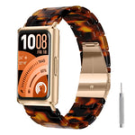 Cinturino per orologio in resina con chiusura a farfalla e tre perline, completo di strumento per la rimozione., For Huawei Band 11 / Band 11 Pro