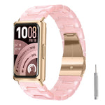 Cinturino per orologio in resina con chiusura a farfalla e tre perline, completo di strumento per la rimozione., For Huawei Band 11 / Band 11 Pro