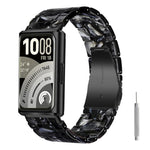 Cinturino per orologio in resina con chiusura a farfalla e tre perline, completo di strumento per la rimozione., For Huawei Band 11 / Band 11 Pro
