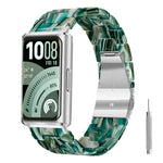 Cinturino per orologio in resina con chiusura a farfalla e tre perline, completo di strumento per la rimozione., For Huawei Band 11 / Band 11 Pro