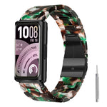 Cinturino per orologio in resina con chiusura a farfalla e tre perline, completo di strumento per la rimozione., For Huawei Band 11 / Band 11 Pro