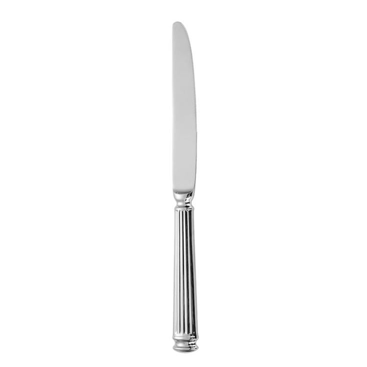Servizio da tavola in acciaio inox con colonne romane lucidate a specchio, Dinner Knife, Dinner Fork, Dinner Spoon, Dessert Fork, Dessert Spoon