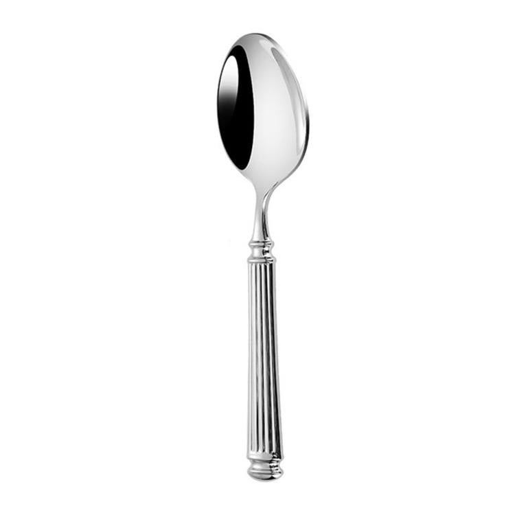 Servizio da tavola in acciaio inox con colonne romane lucidate a specchio, Dinner Knife, Dinner Fork, Dinner Spoon, Dessert Fork, Dessert Spoon