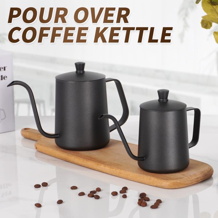 Caffettiera a collo di cigno in acciaio inox 350ml 600ml