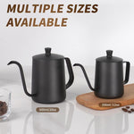 Caffettiera a collo di cigno in acciaio inox 350ml 600ml