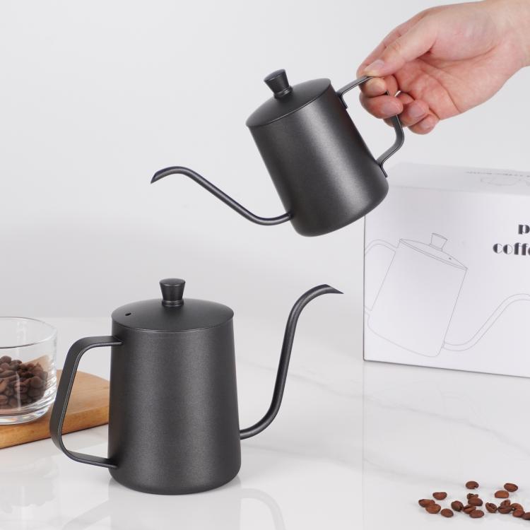 Caffettiera a collo di cigno in acciaio inox 350ml 600ml